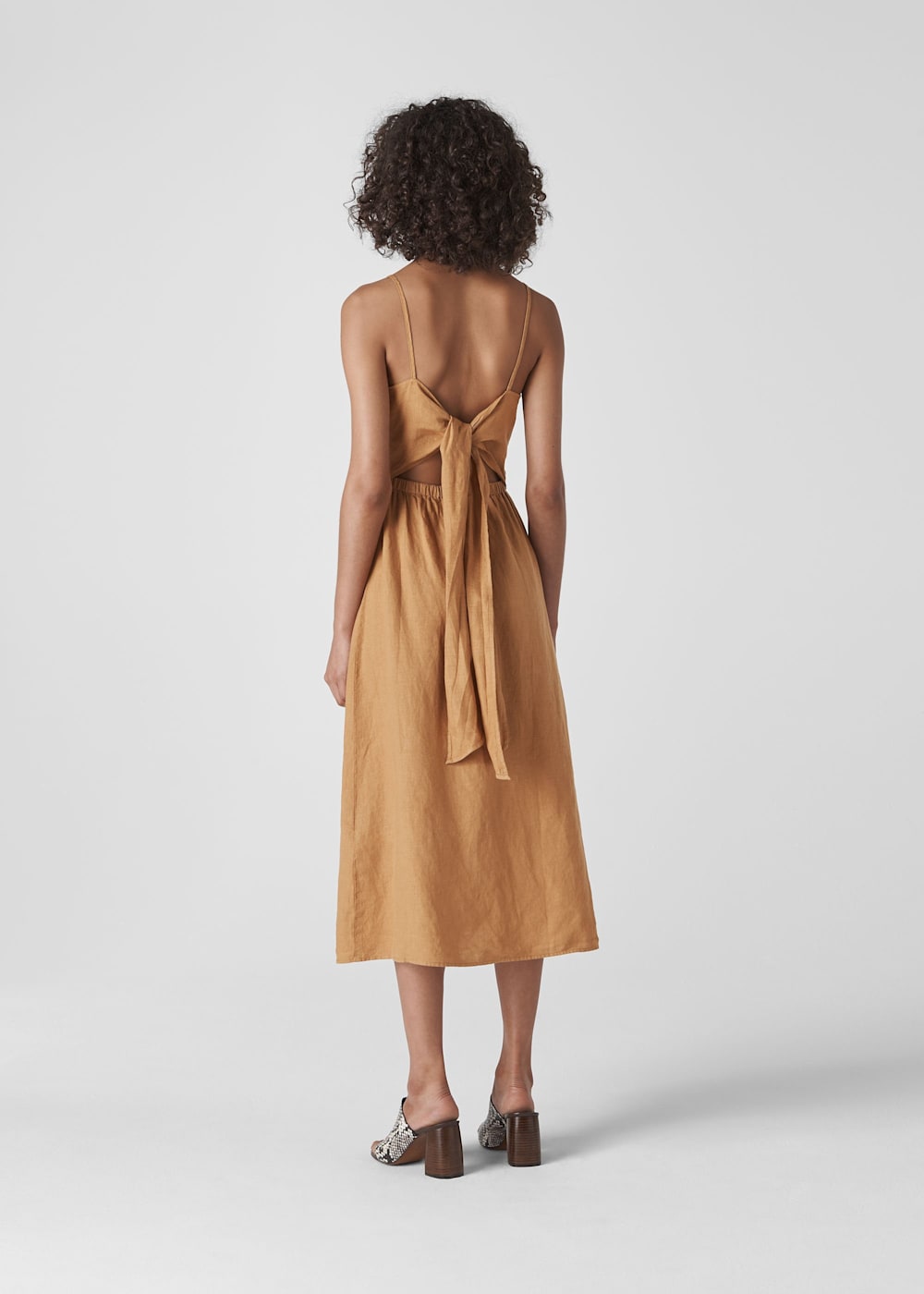 Linen cocktail dress cheap