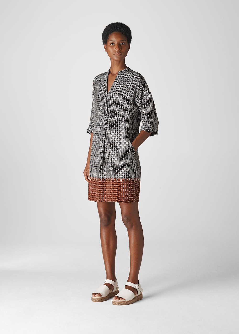 Multicolour Geometric Luna Dress