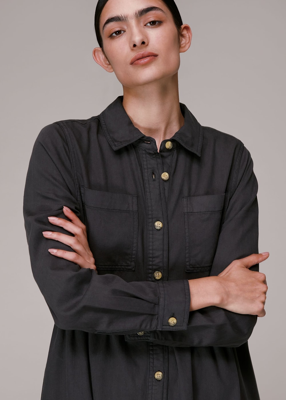 Button up dress top
