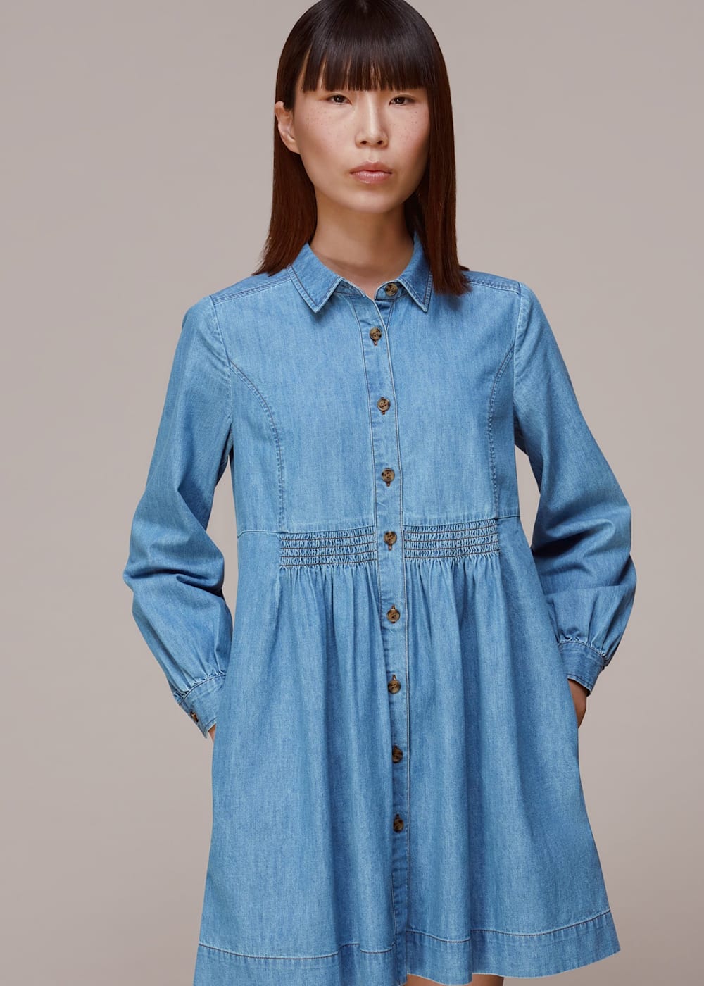 Casual chambray dress new arrivals