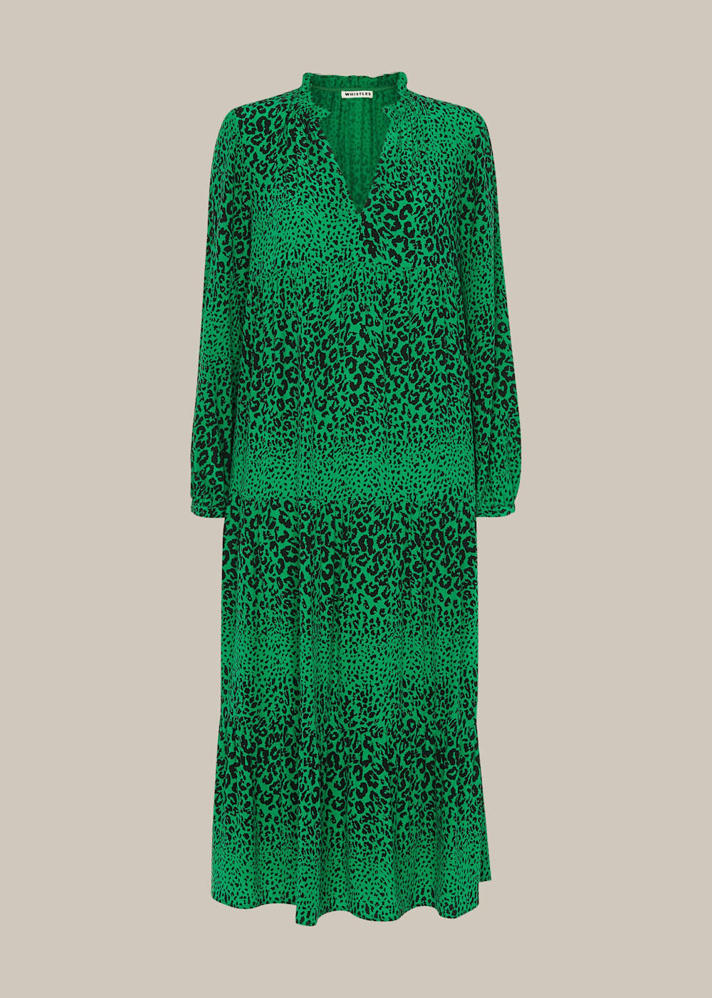 Green Multi Enora Animal Longline Dress WHISTLES Whistles US
