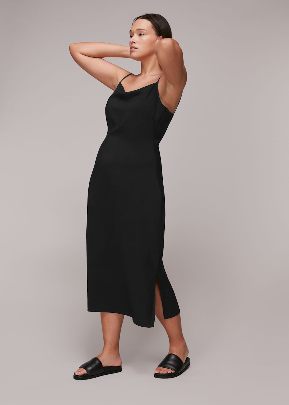 Black cami dress mini cheap