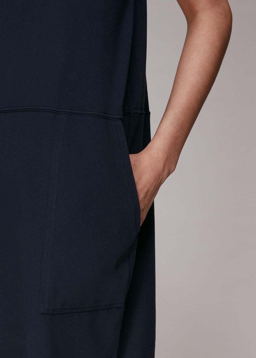 Whistles button detail jersey dress discount