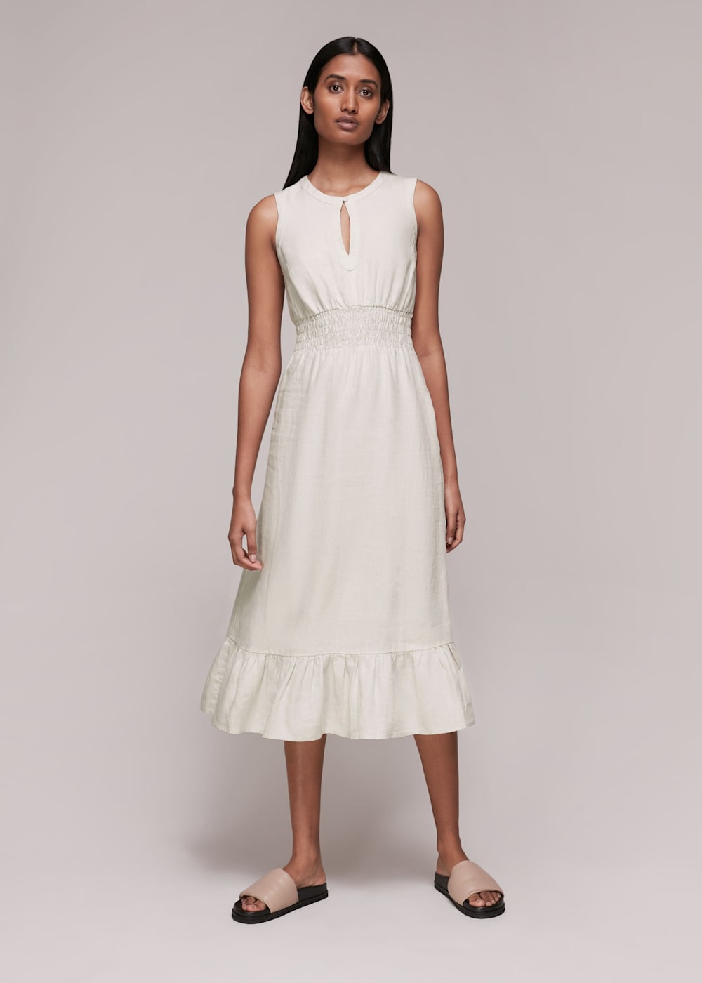 Whistles tansey linen dress deals