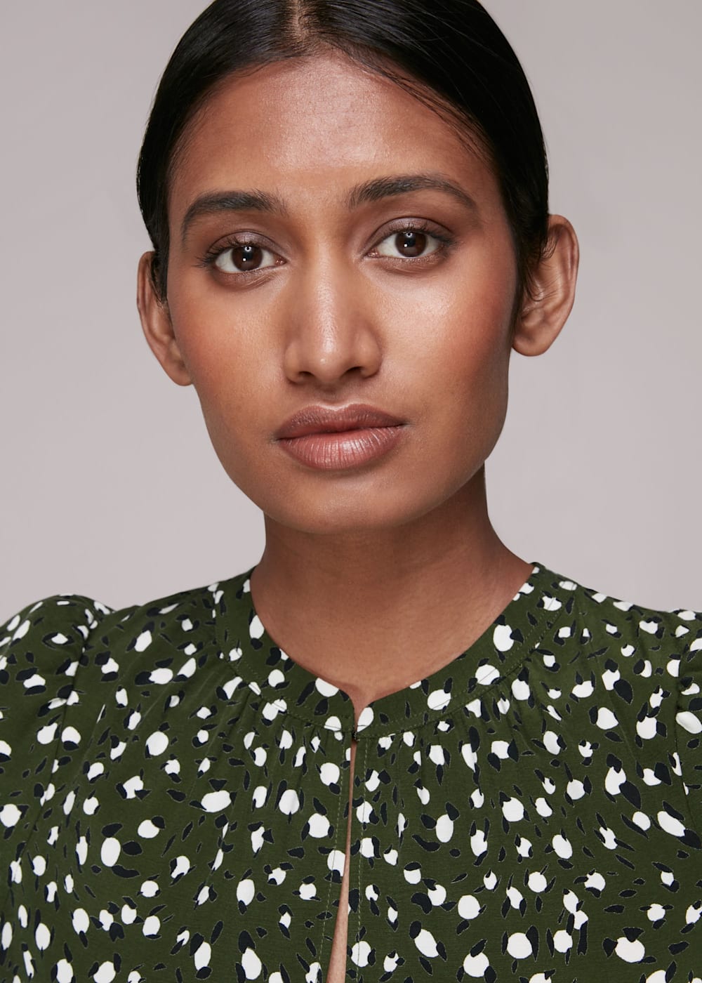 Green leopard print dress whistles deals