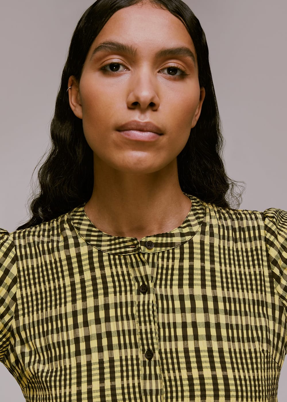 Black check dress clearance