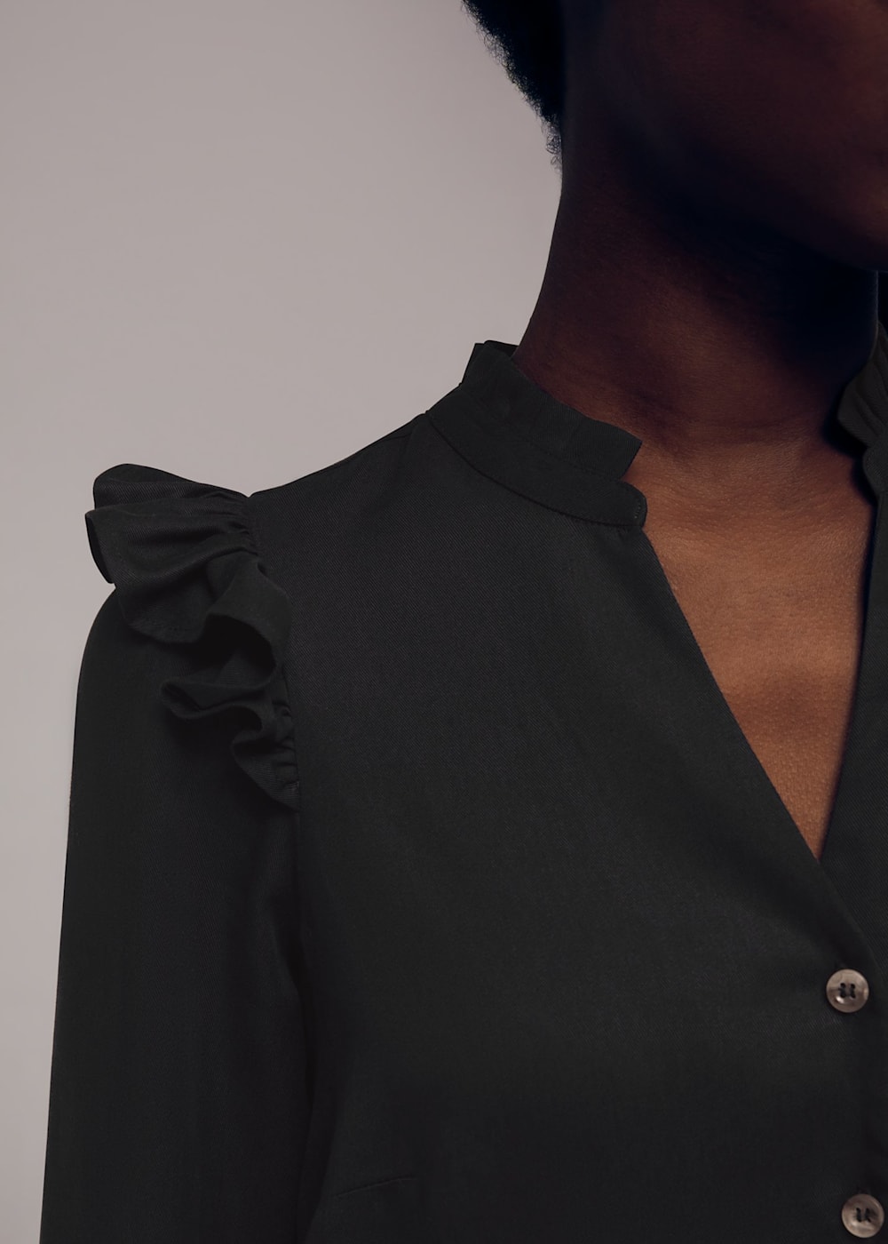 Whistles cody button through dress 2025