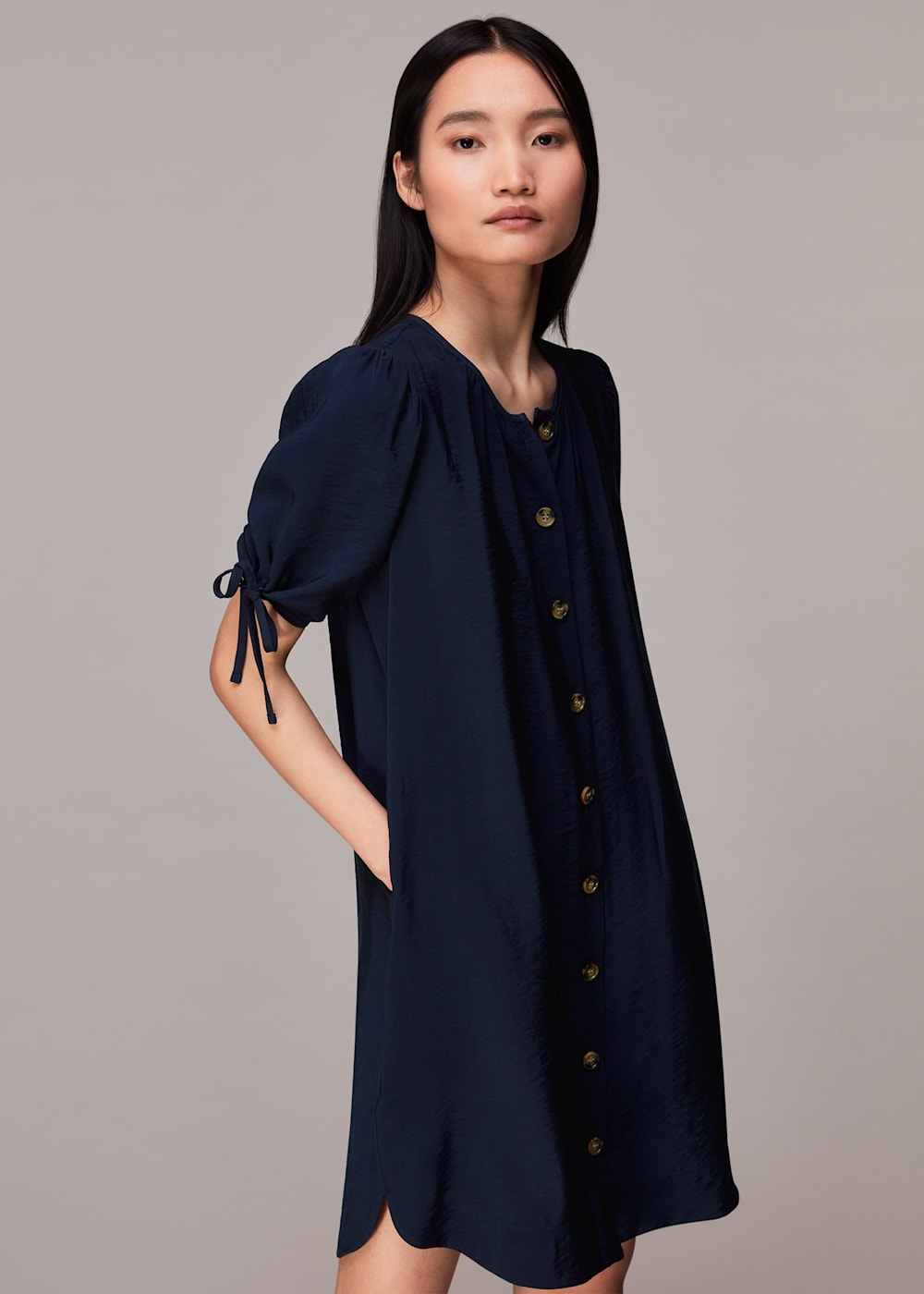 Button through dress next cheap
