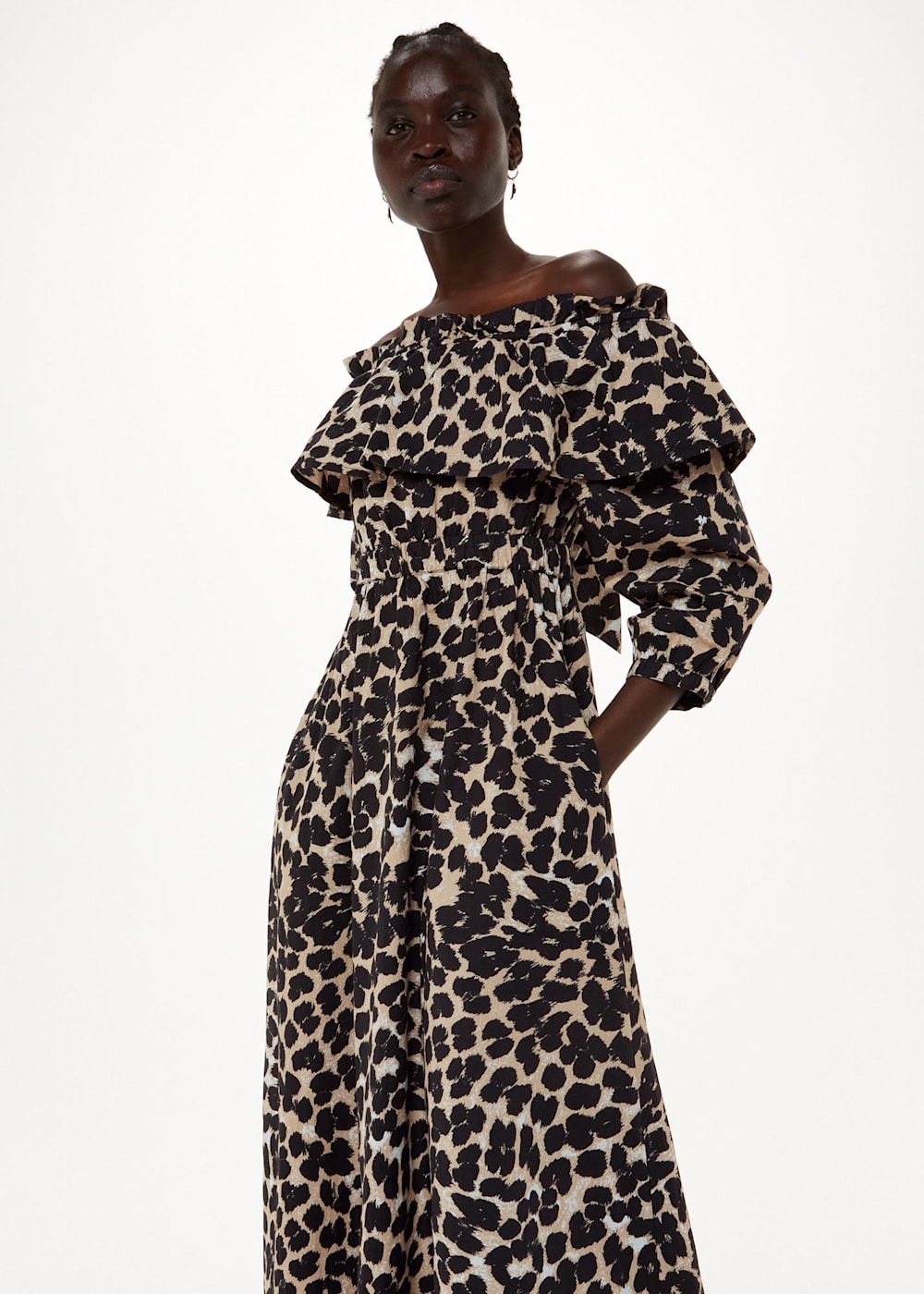 Leopard print skirt bardot store
