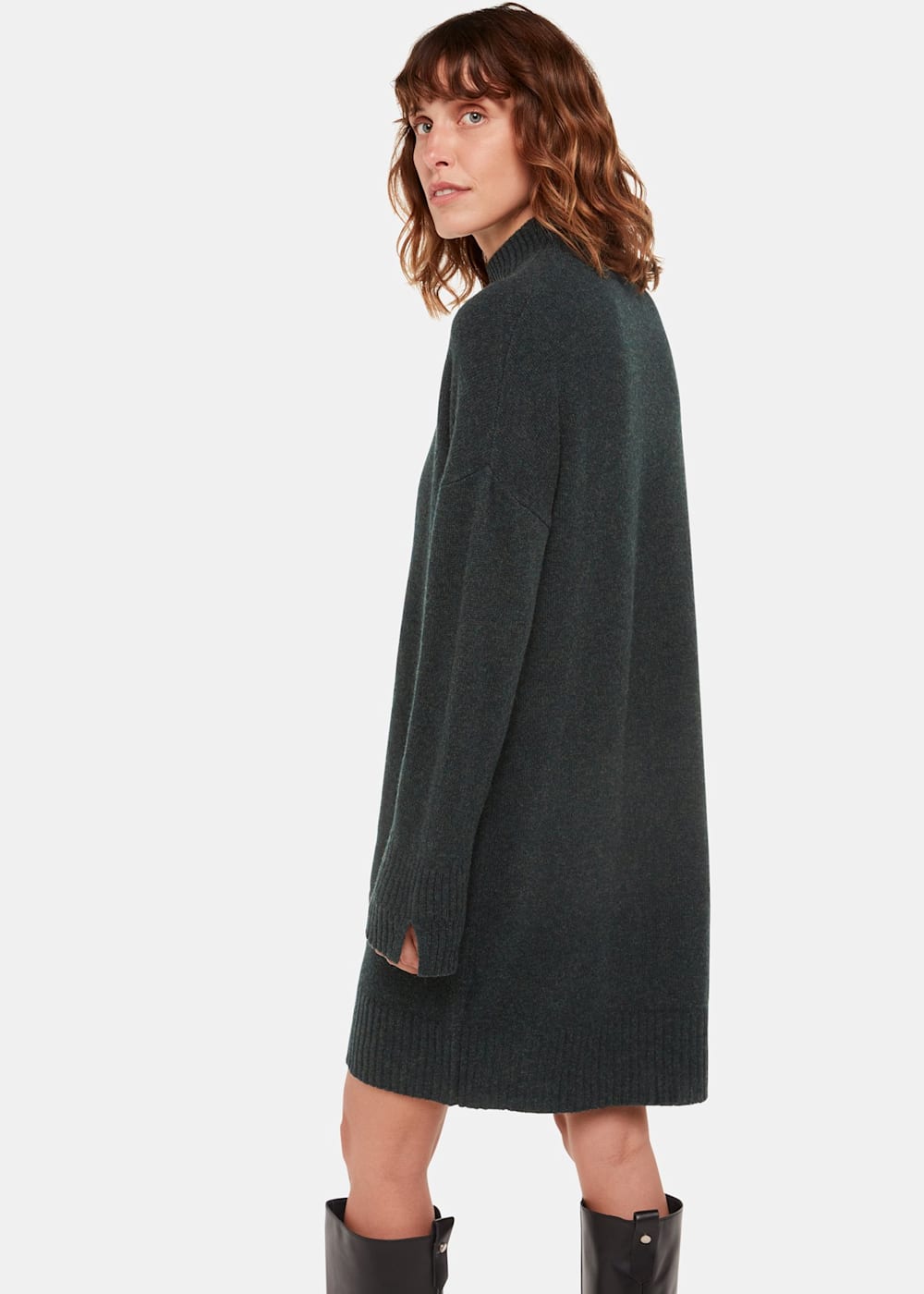 Forest green sweater dress clearance