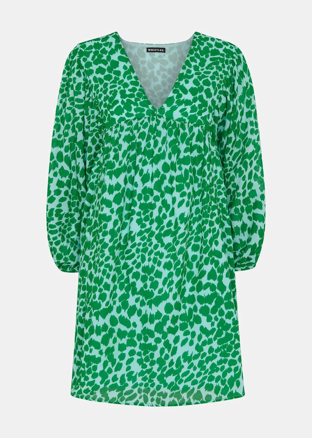 Green leopard print dress whistles on sale