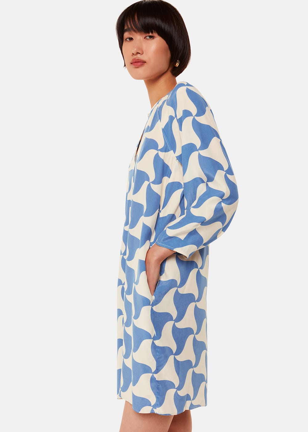Whistles triangle print dress 2025