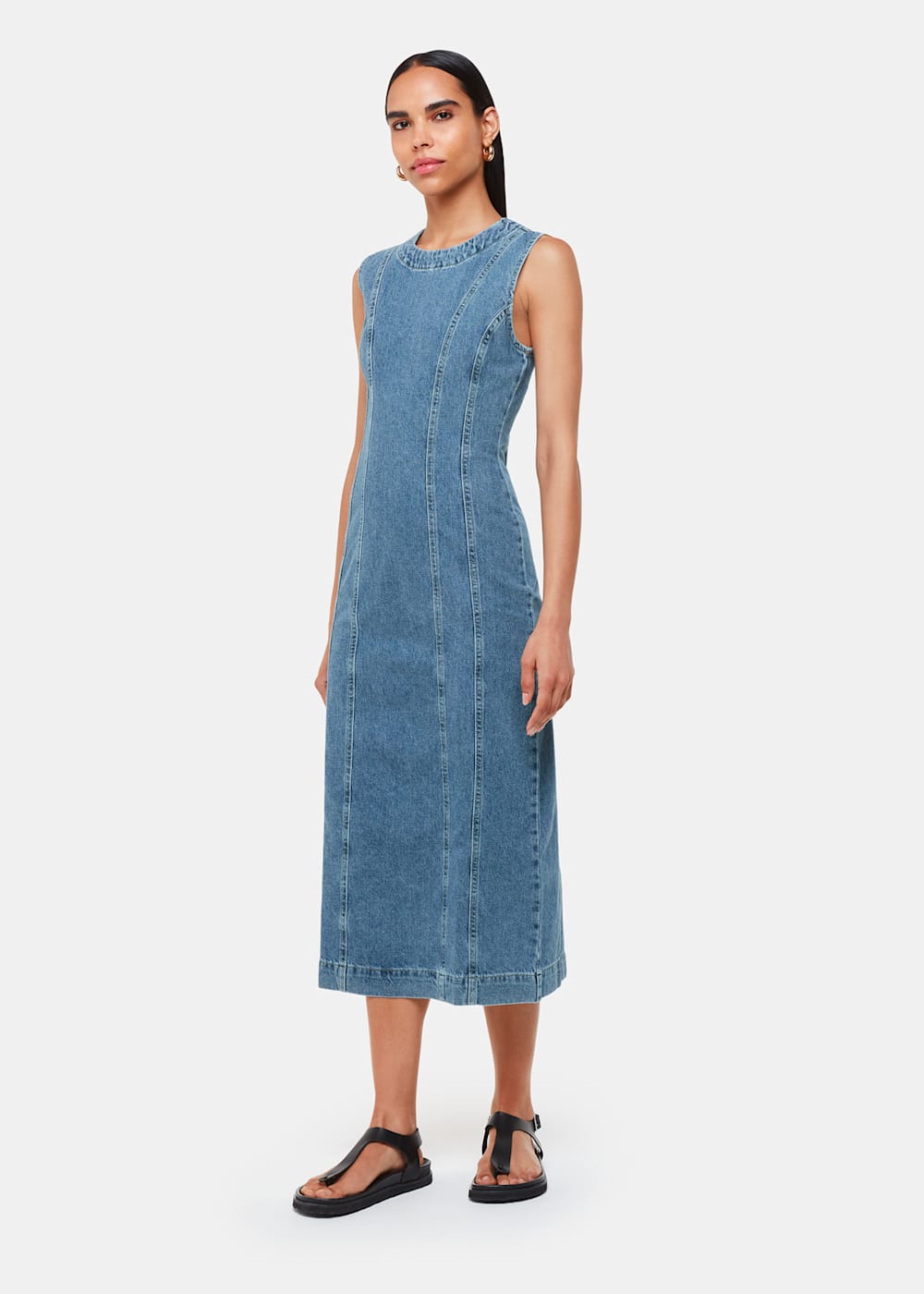 Denim midi dress uk 2025