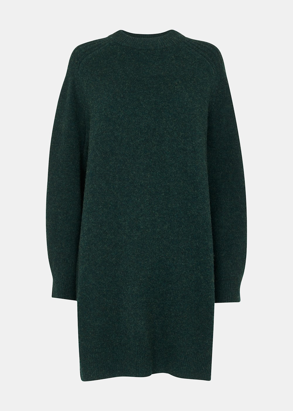 Women's Forest Green Round Neck Sweater Dress | Whistles US | Women's Forest Green Round Neck Sweater Dress | Whistles US |