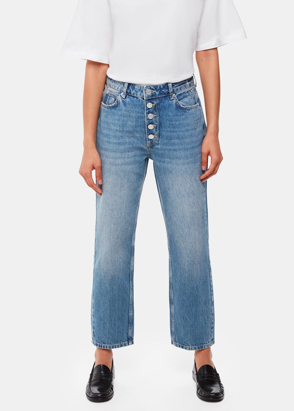 Whistles Denim Authentic Hollie Button Jeans Whistles Denim Authentic Hollie Button Jeans
