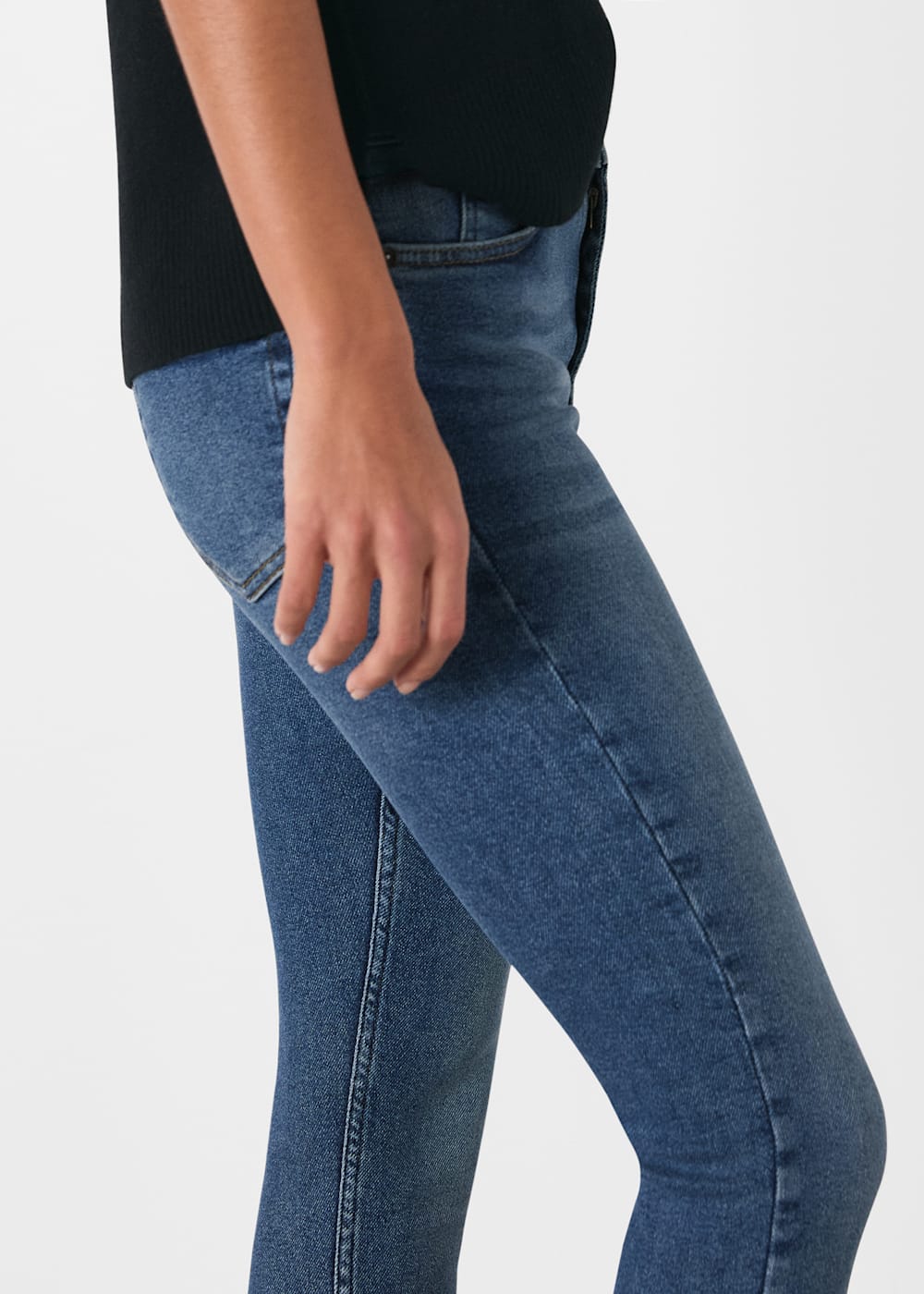 Denim Blue High-Waisted Sculpting Skinny Jeans | Whistles Denim Blue High-Waisted Sculpting Skinny Jeans | Whistles
