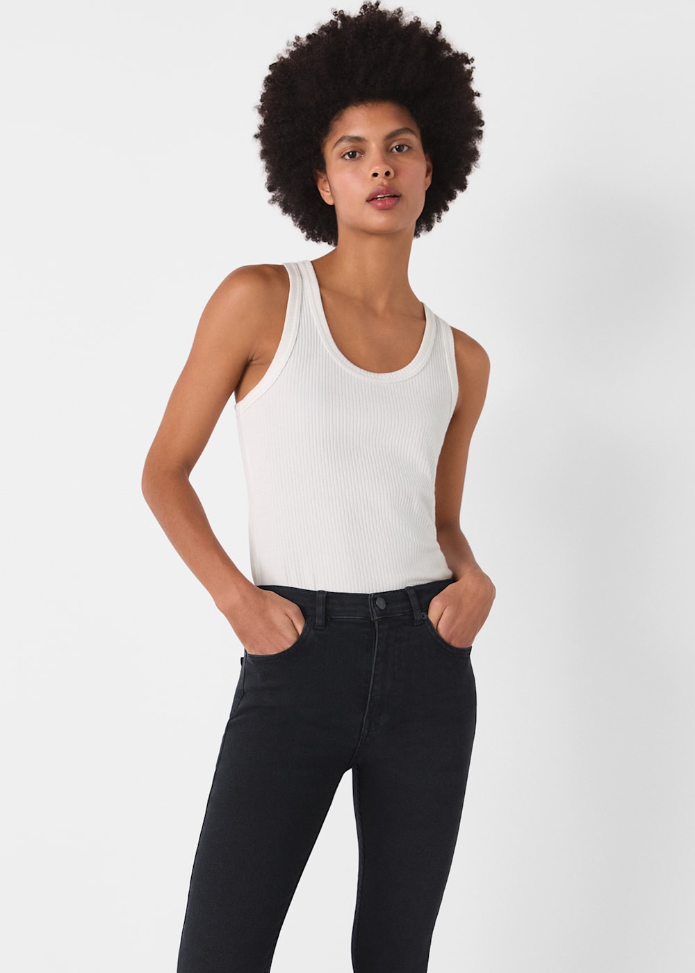 Mid rise stretch skinny pant 2025