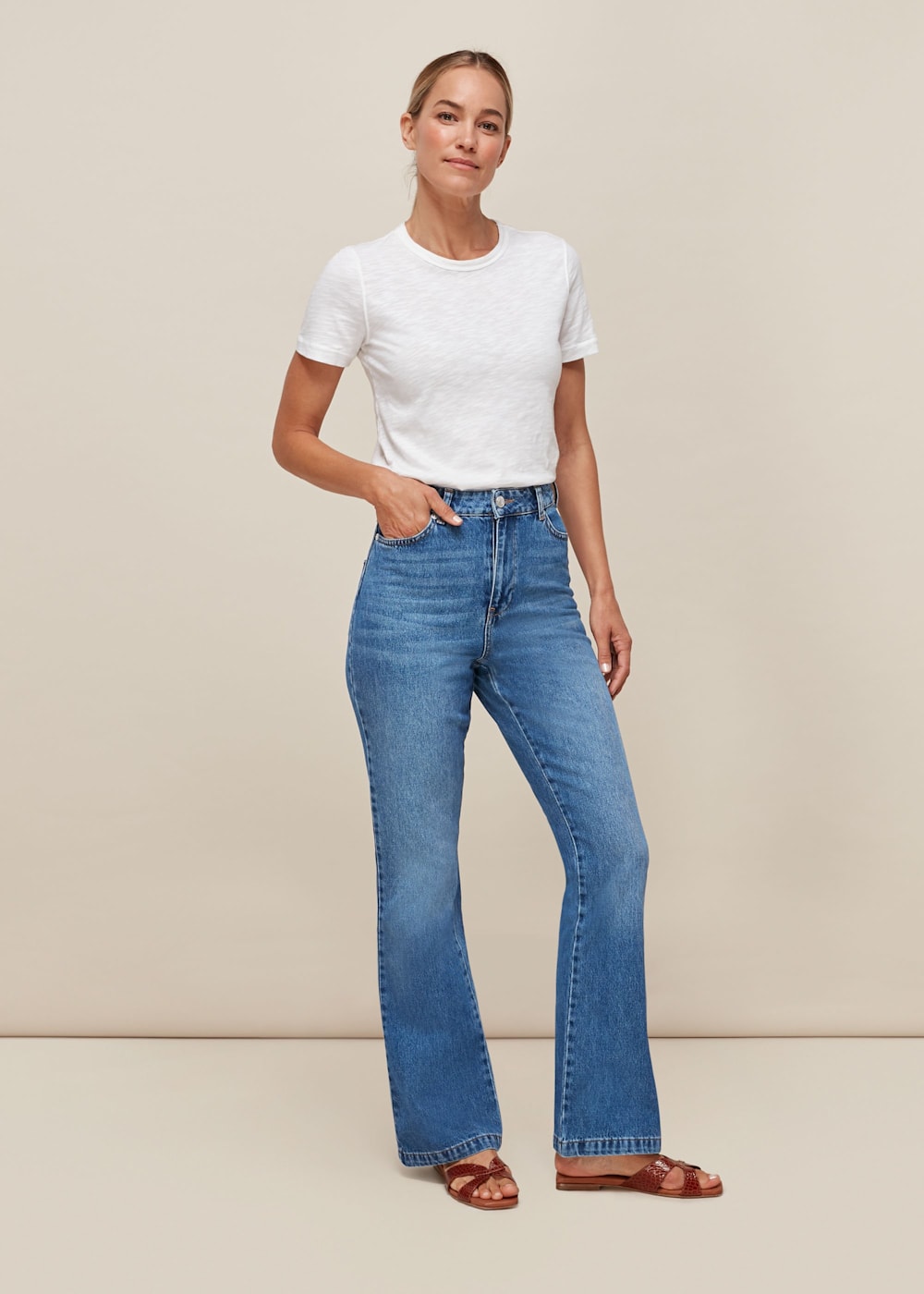 Flared jeans denim best sale