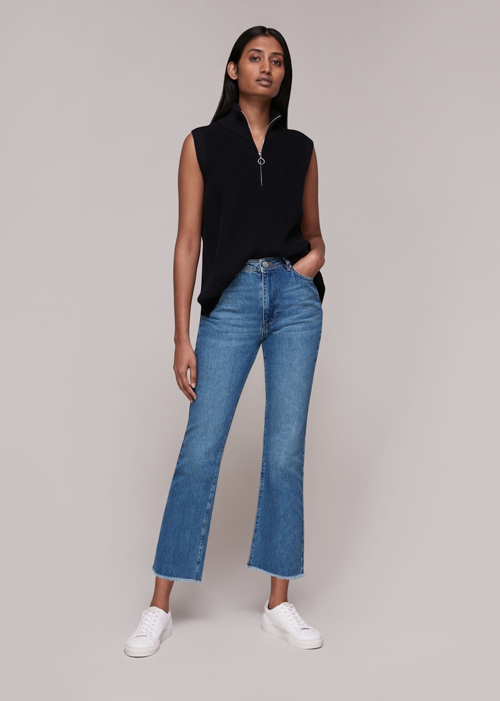 Denim Authentic Kick Flare Jean WHISTLES Whistles UK
