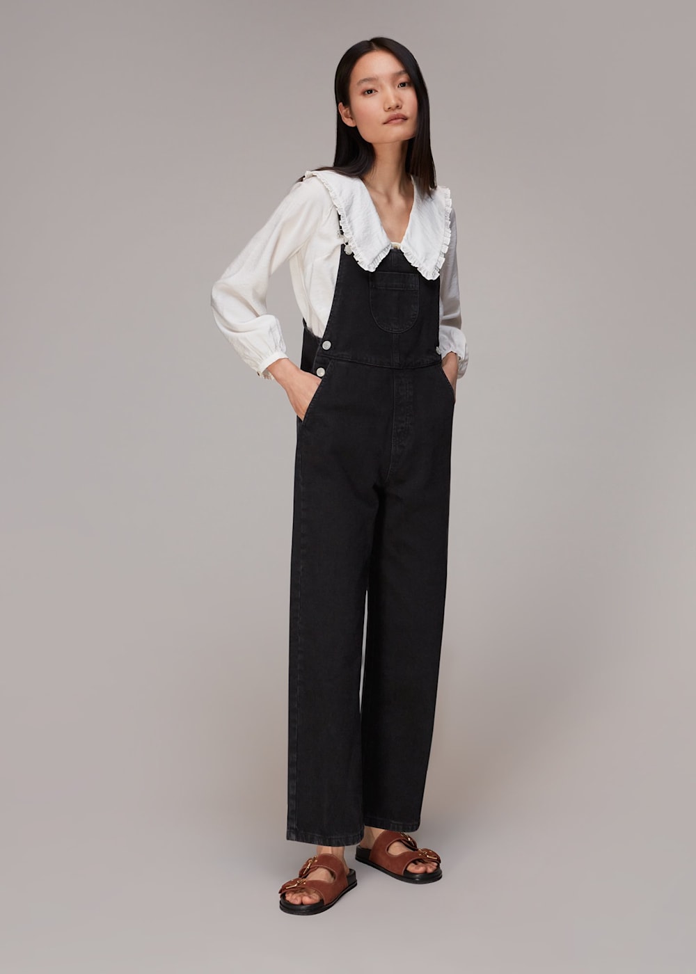 Next black dungarees shop