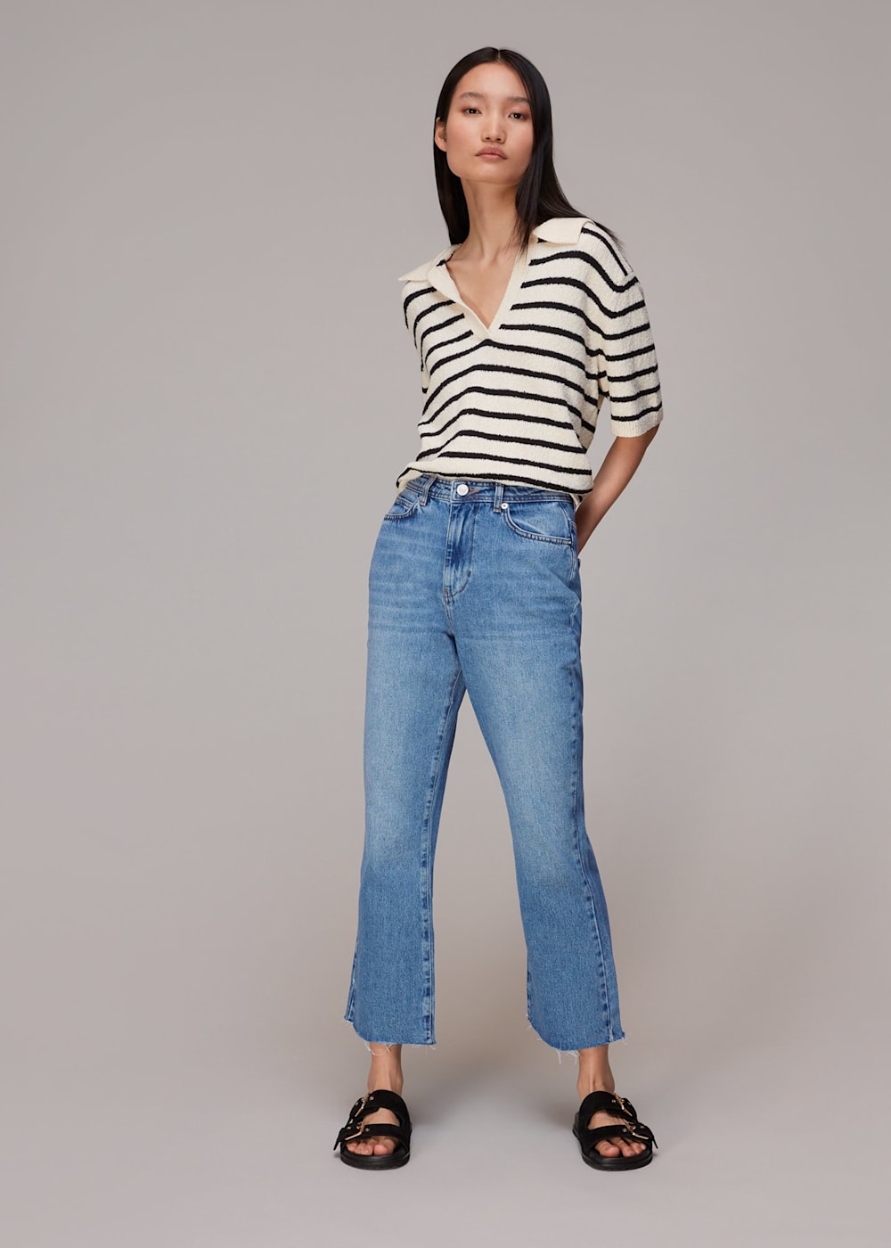 Kick flare jeans next best sale
