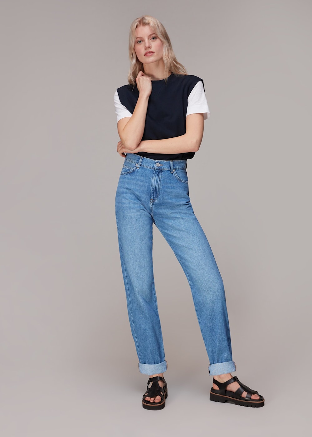 Denim Authentic Mom Jean WHISTLES Whistles UK