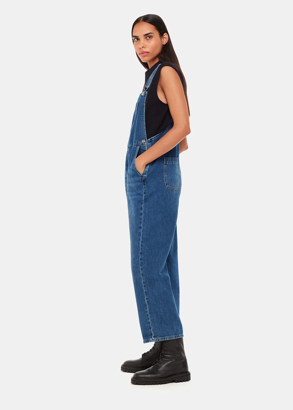 いラインアップ | ROW Whistles | Overalls Leg Straight Denim Blue Whistles | ROW トップス