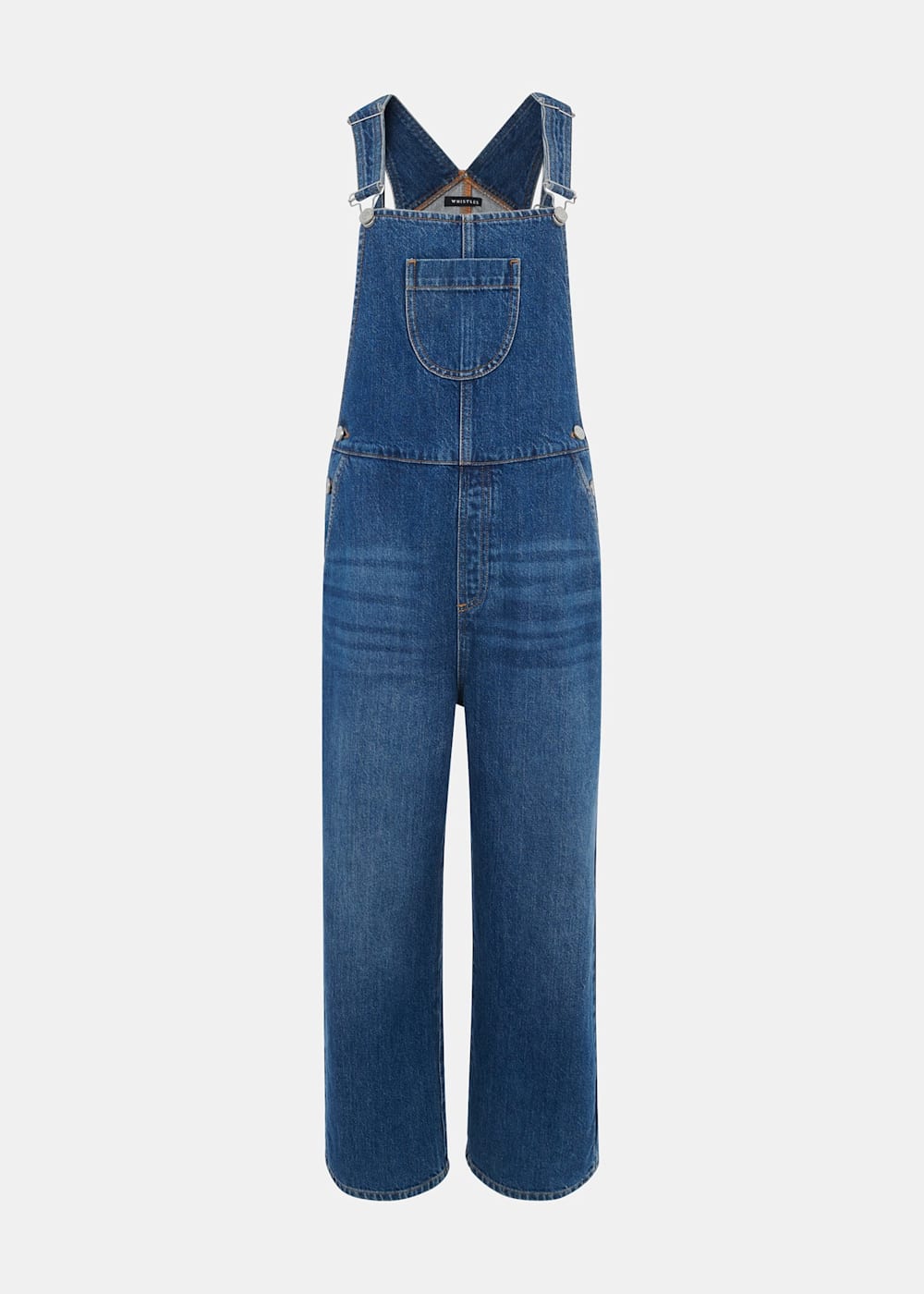 Blue Denim Straight Leg Overalls | Whistles ROW | Whistles ROW |