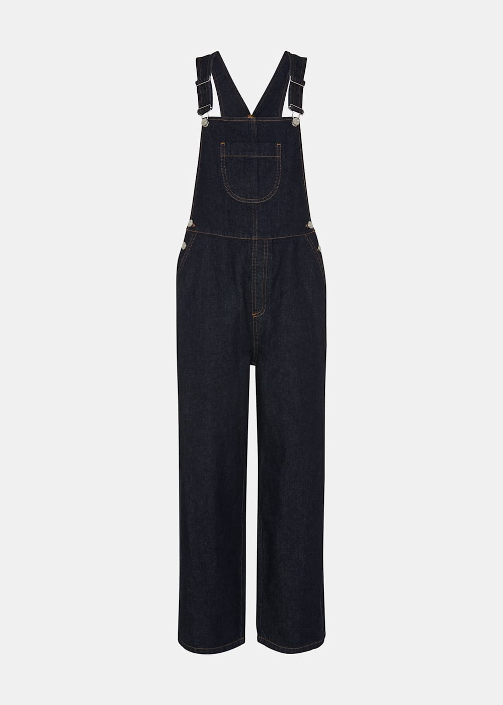 Dark Denim Wide Leg Dungarees Whistles UK Whistles UK