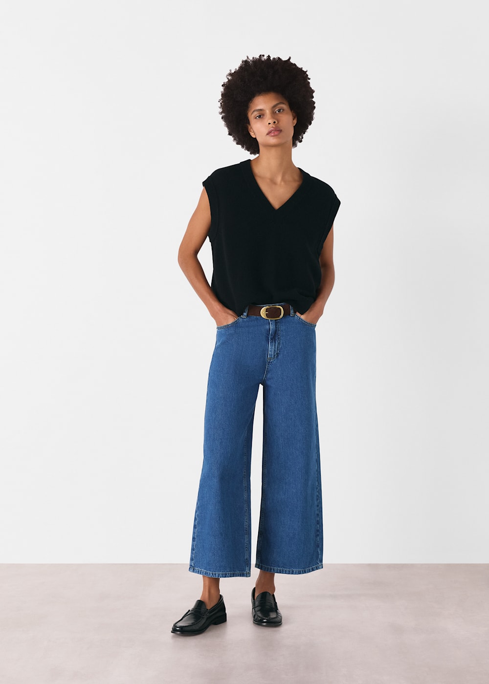 Cropped jeans uk sales