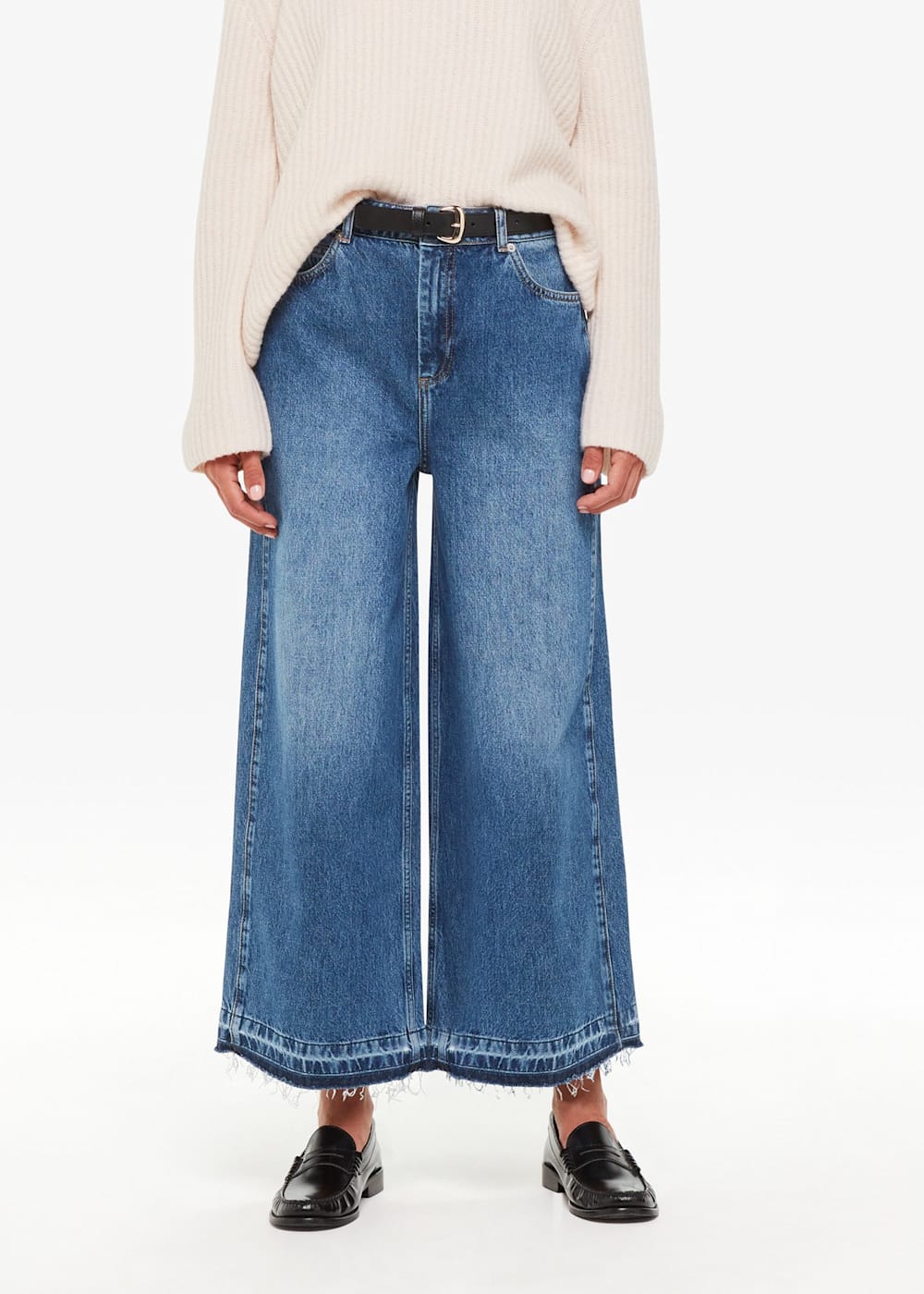 Denim Authentic Raw Hem Jean WHISTLES Whistles UK