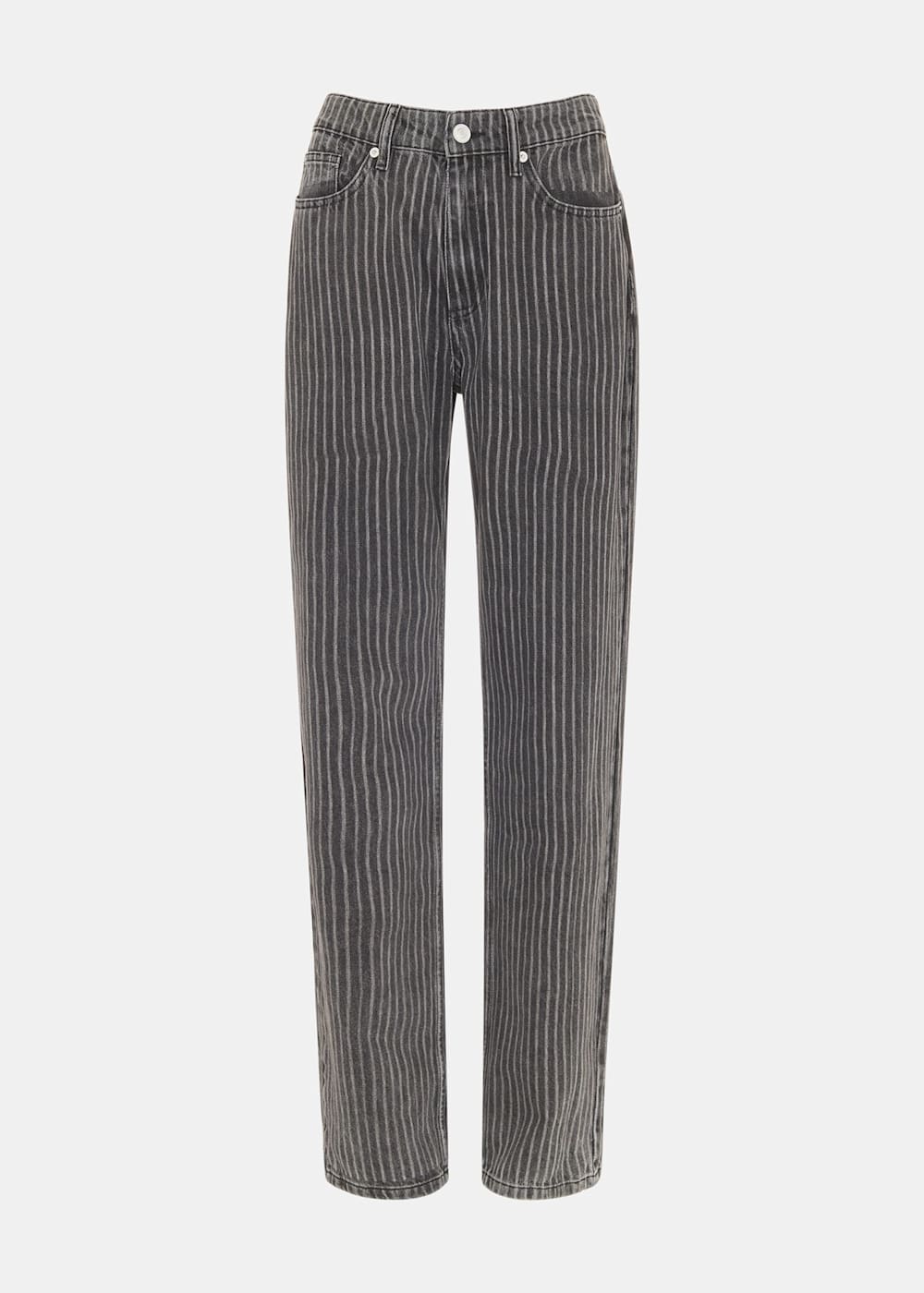 Striped jeans black best sale