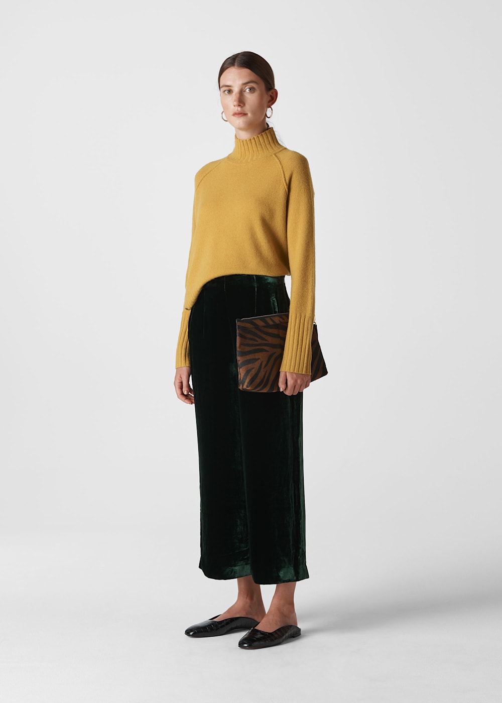 Cropped velvet trousers cheap