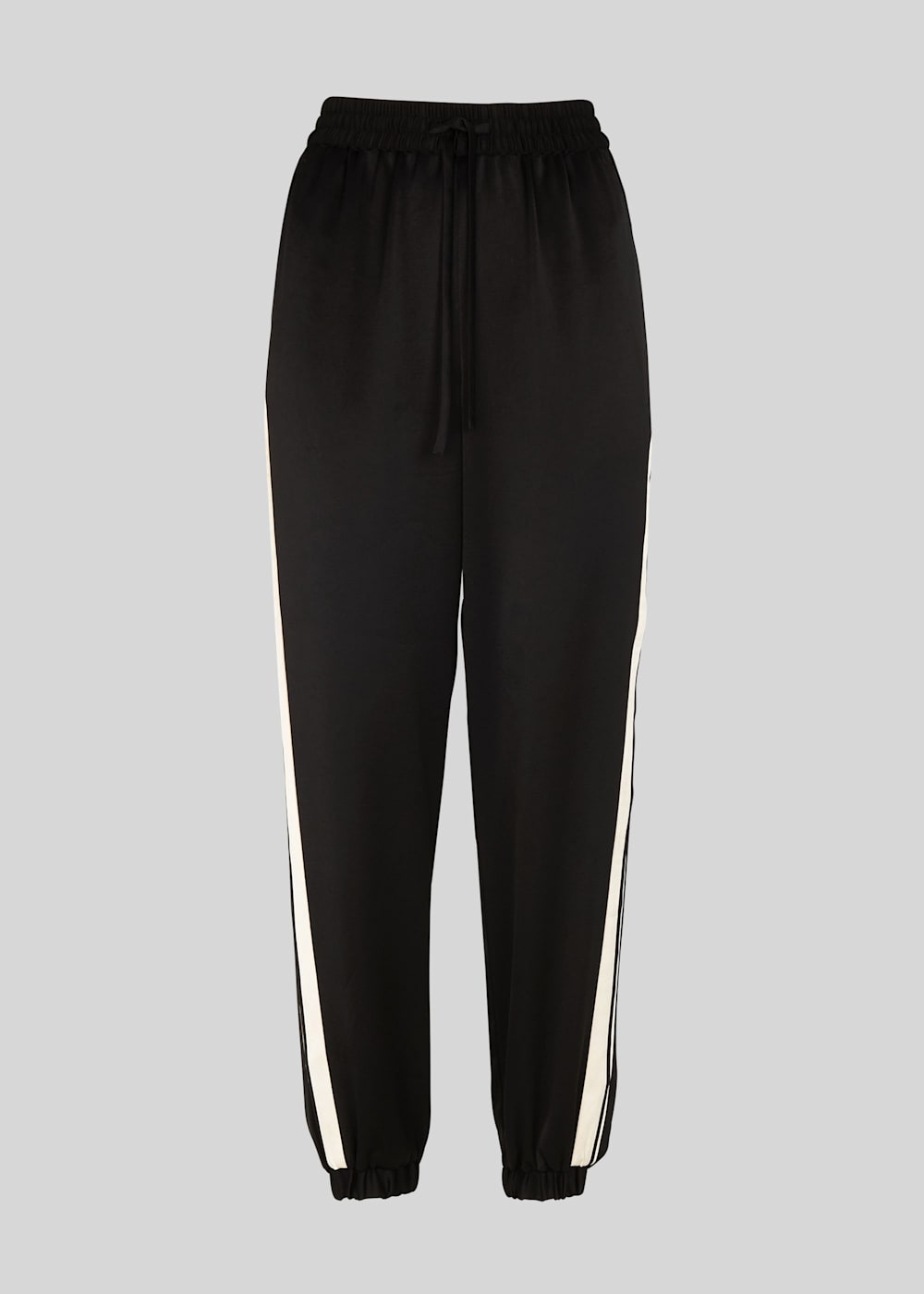 Side striped satin trainer joggers cheap