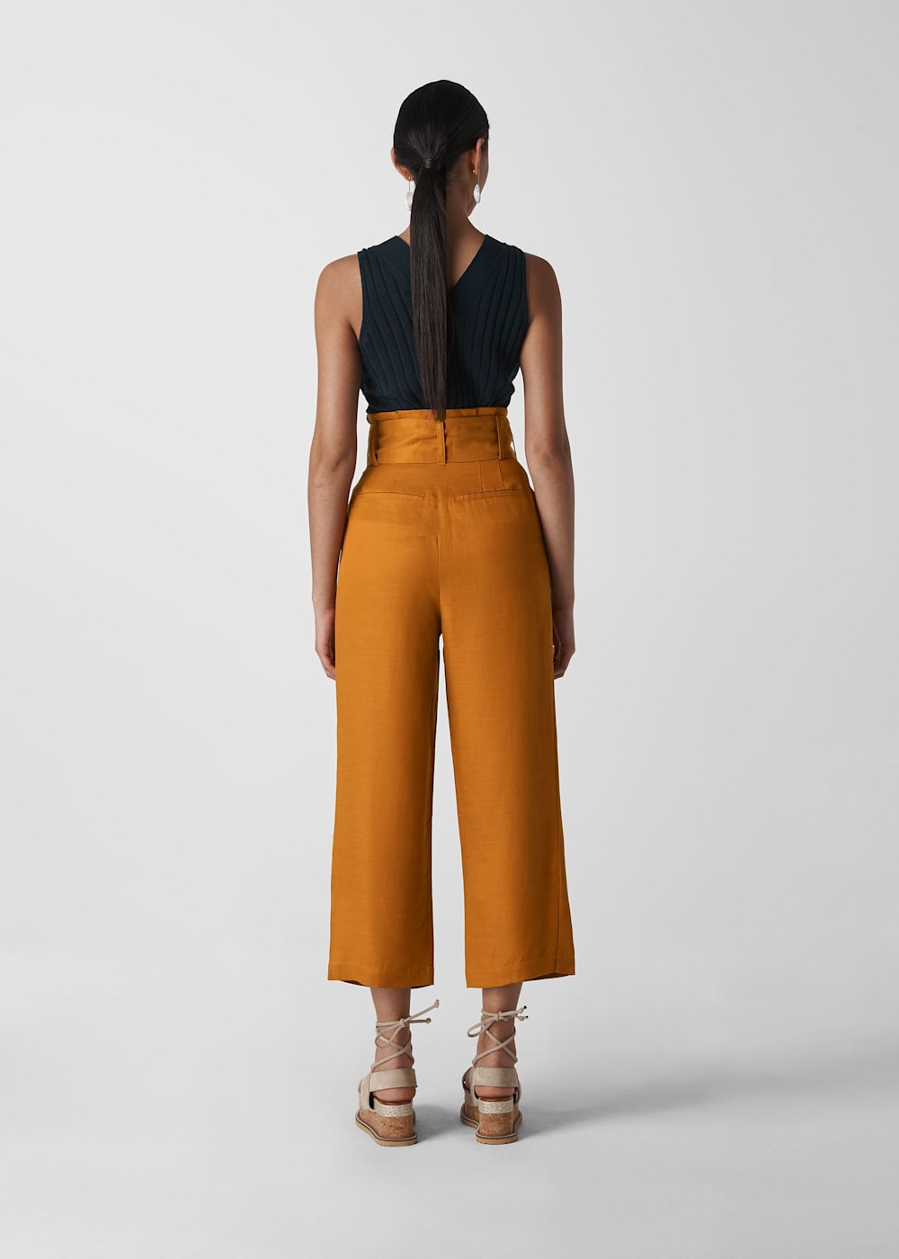 Rust paperbag trousers best sale
