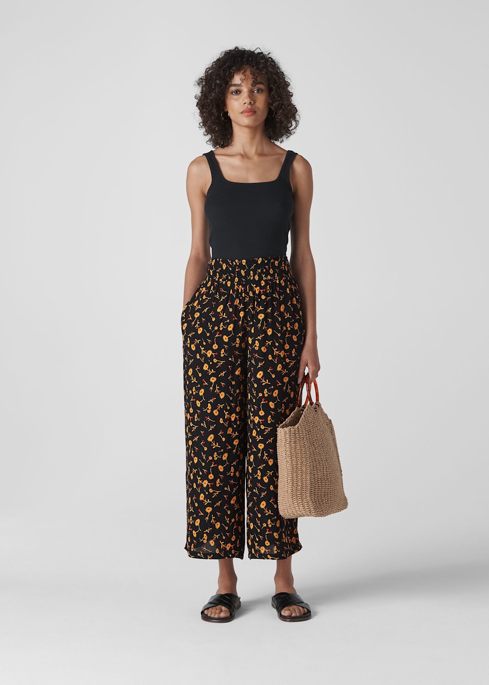 Floral print trousers new arrivals