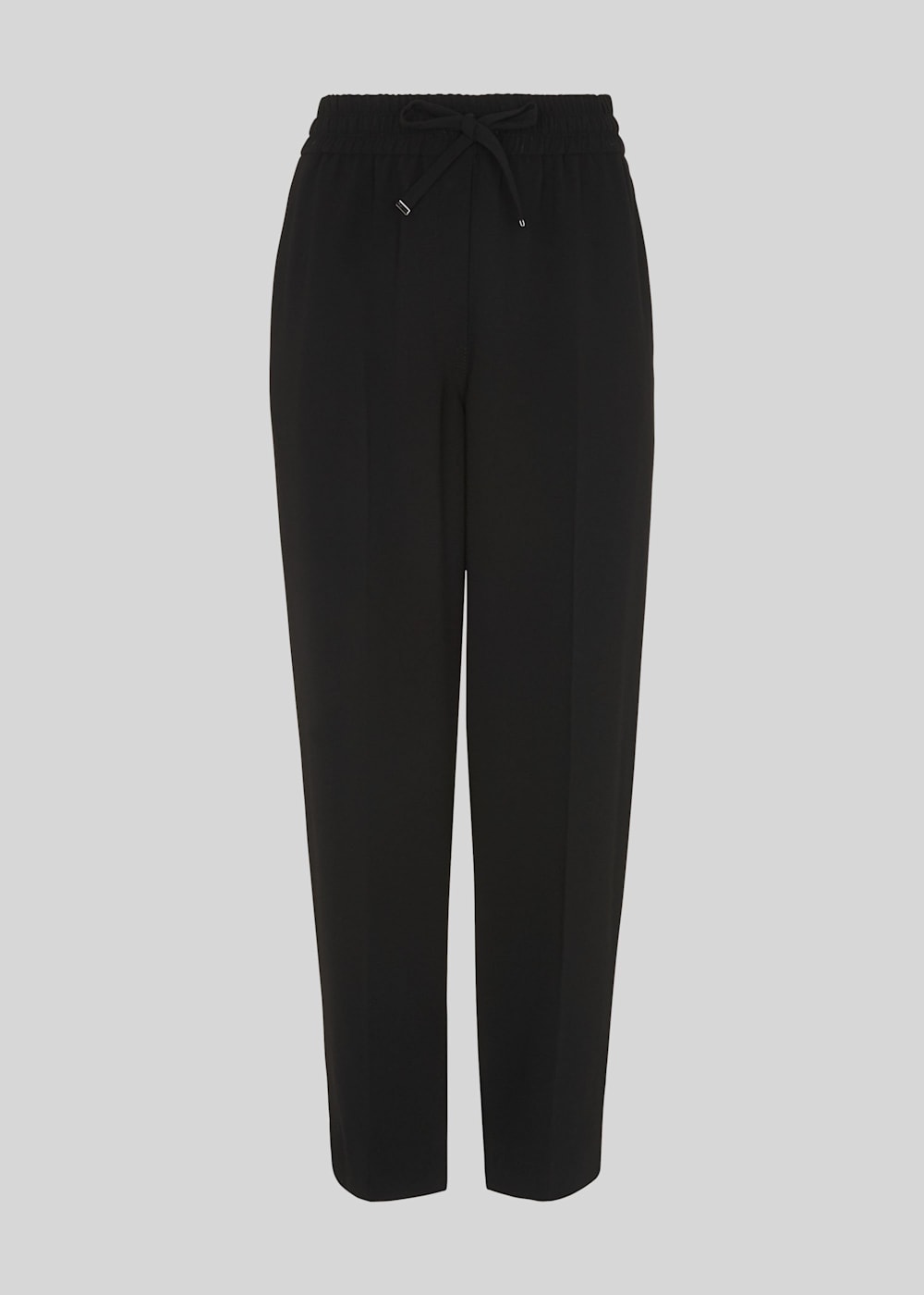 Black Crepe Tapered Jogger WHISTLES Whistles UK