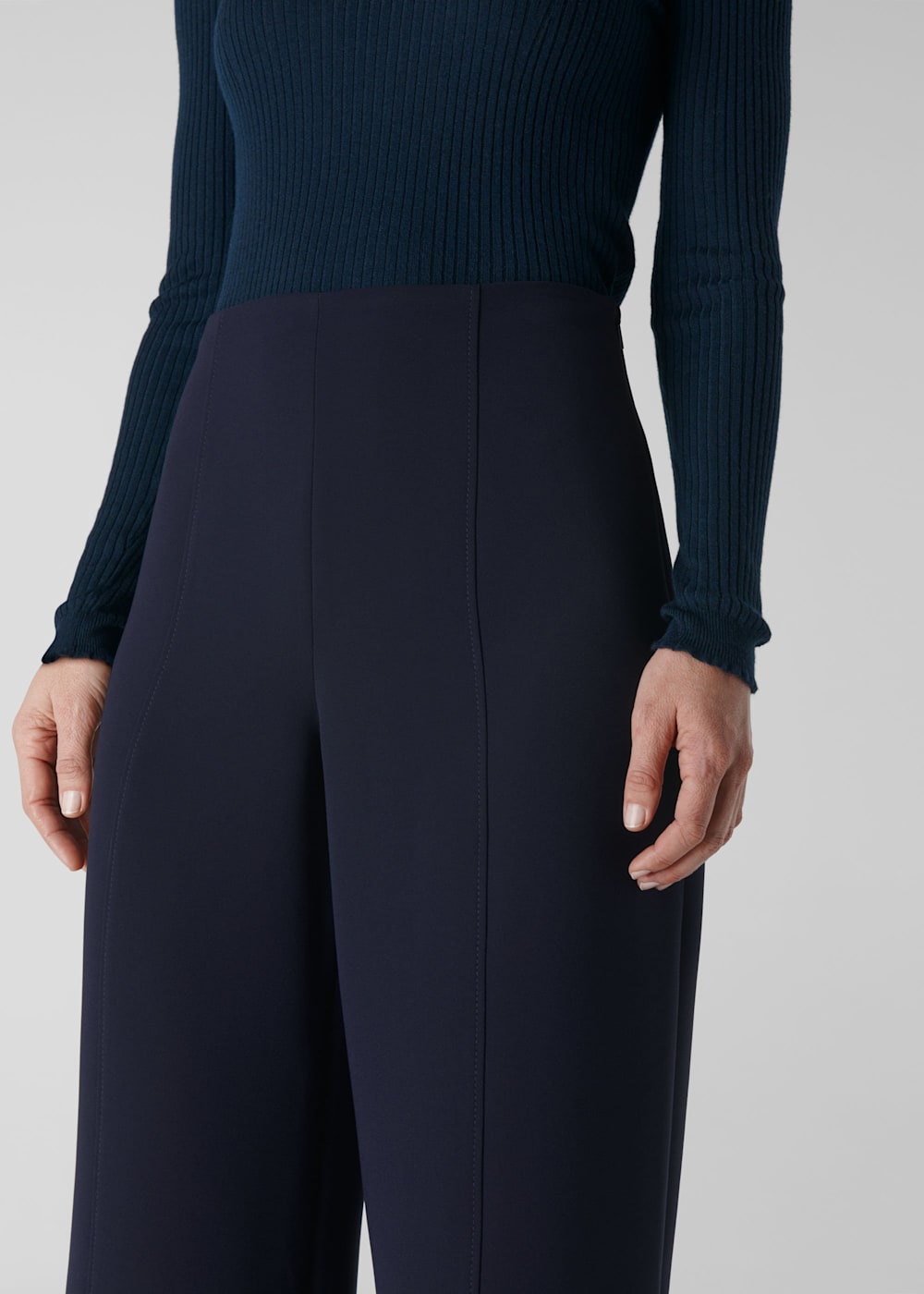 Whistles flat front crop trouser online