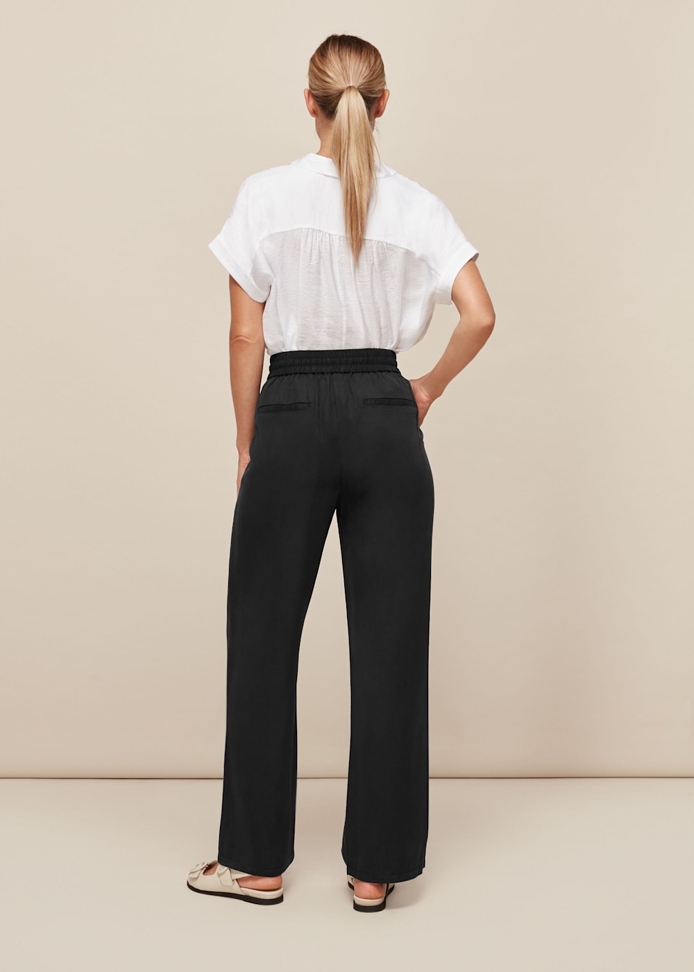 Whistles wide leg trousers hot sale