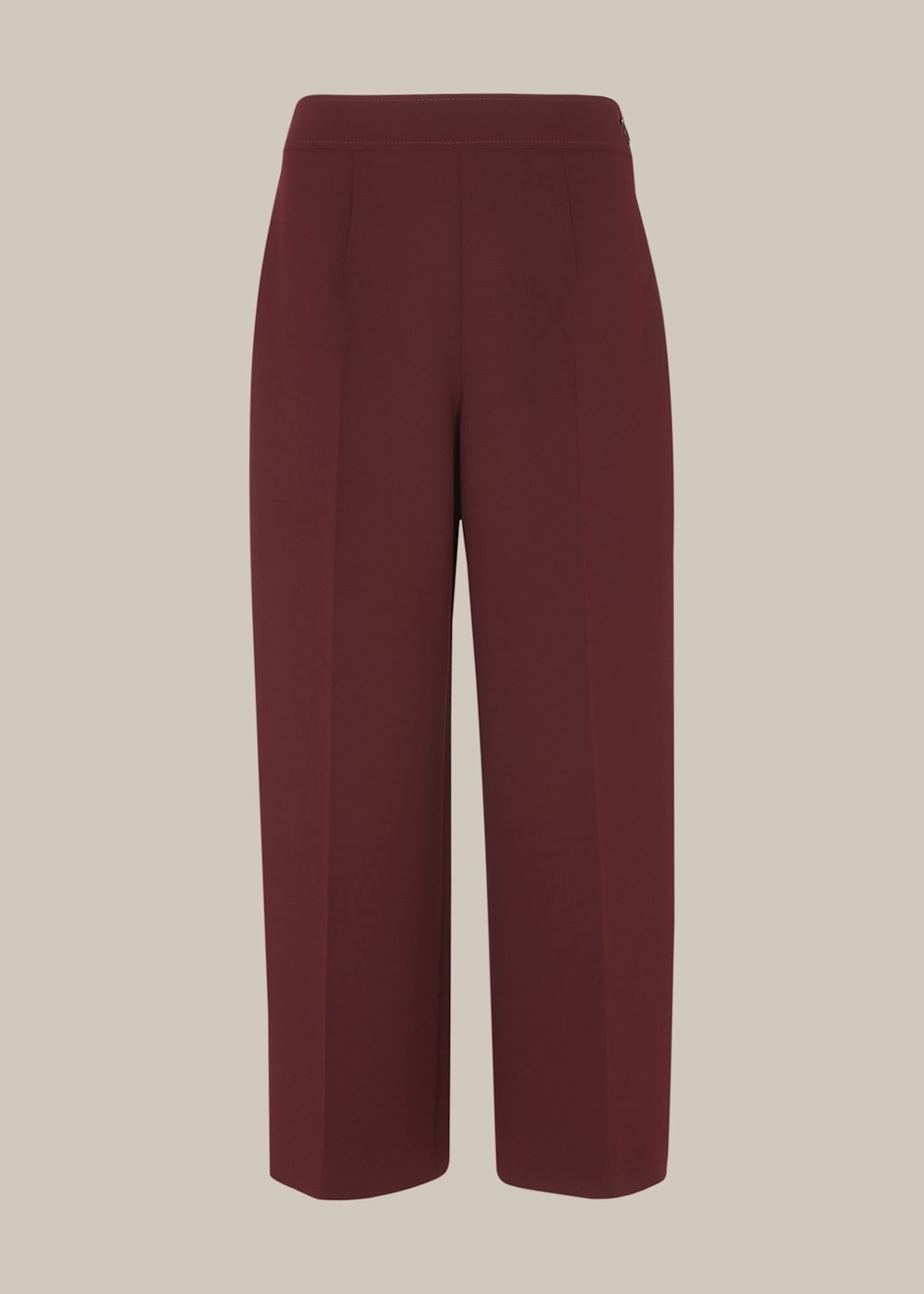 Burgundy crop pants online