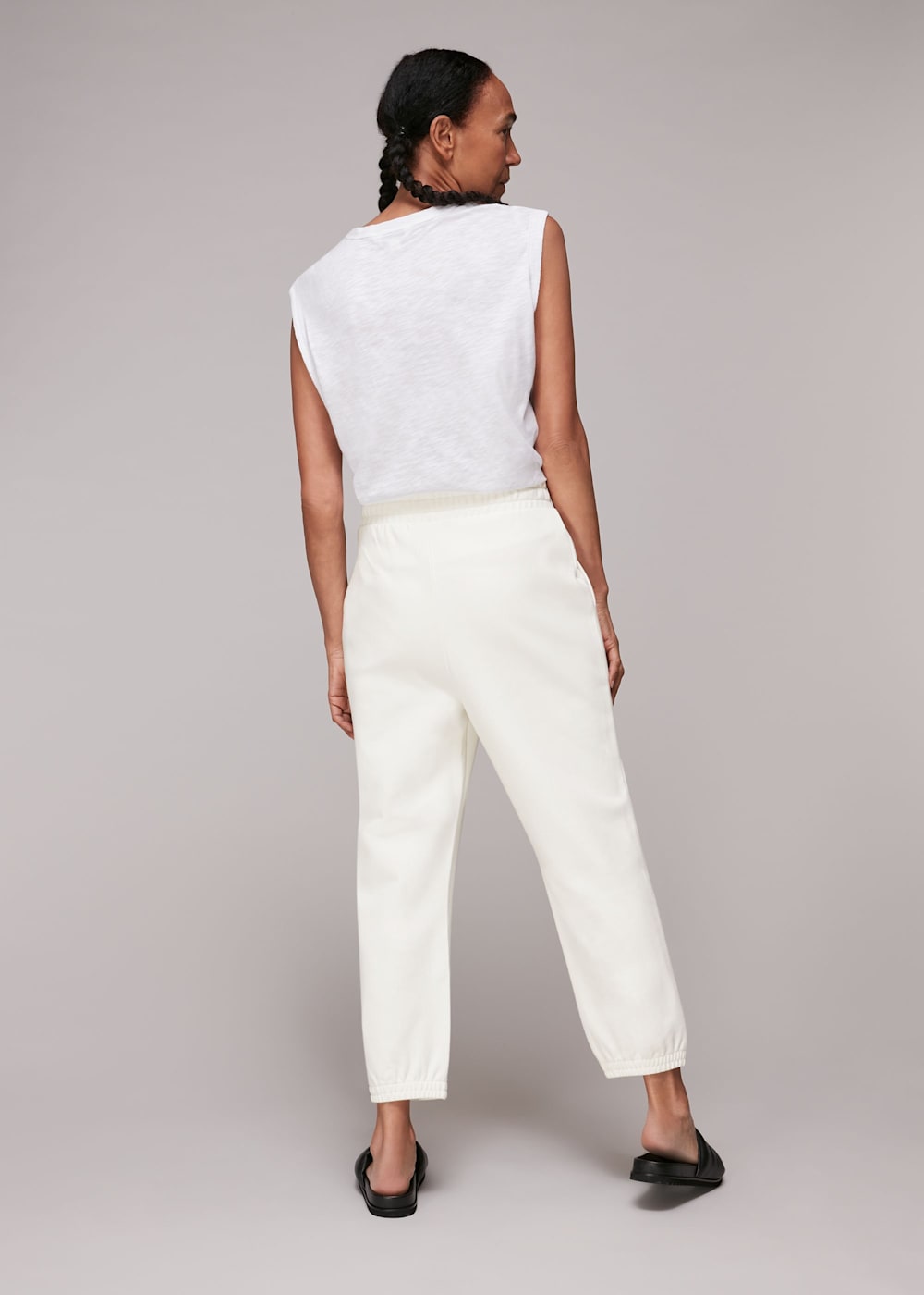 Cropped jogger trousers shop