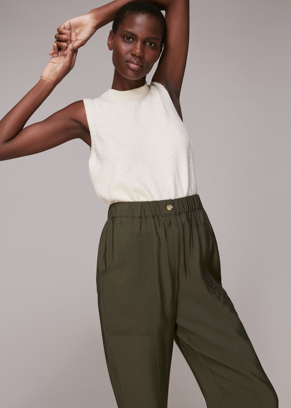 Casual green pants best sale