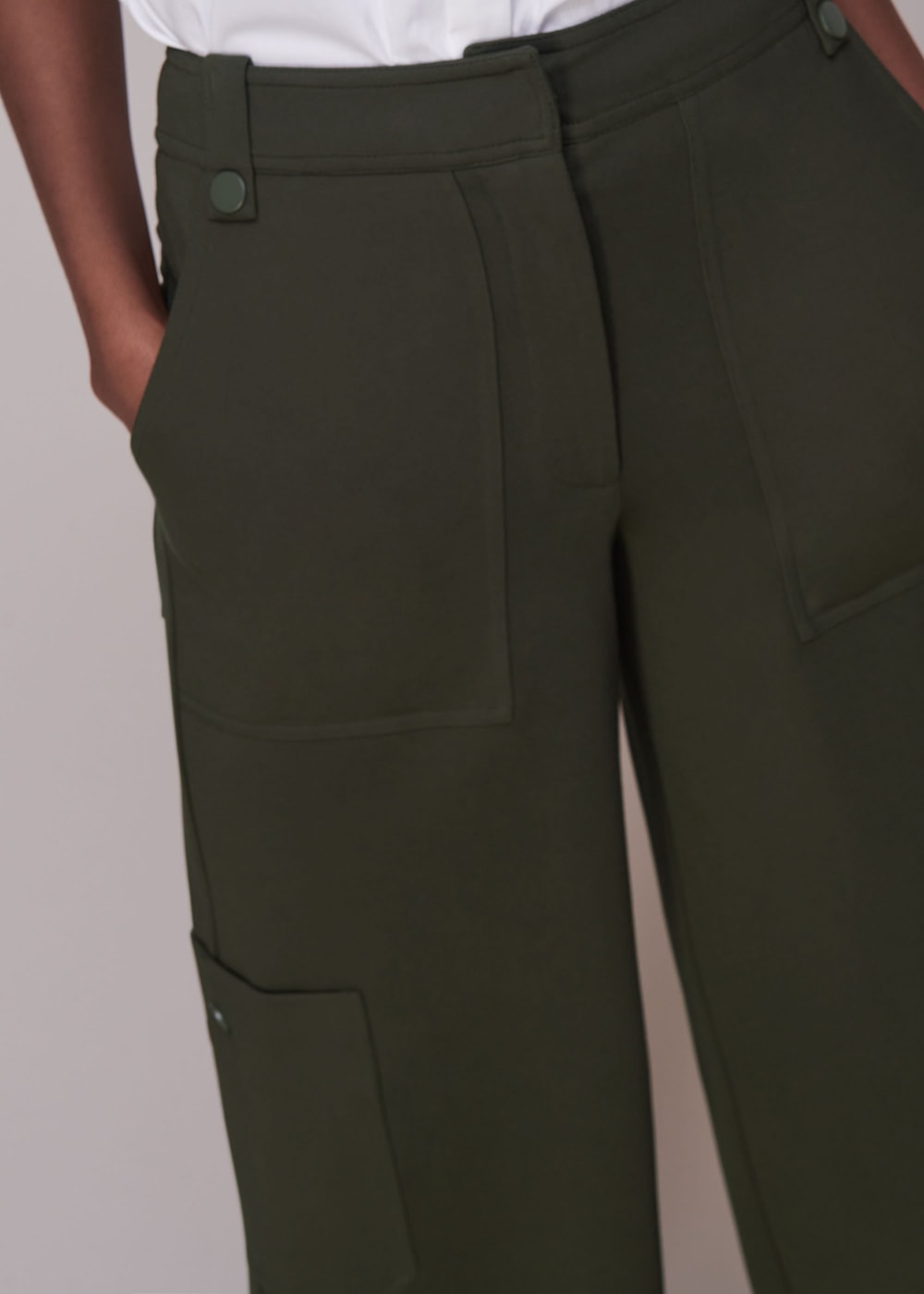 Khaki ponte pants outlet