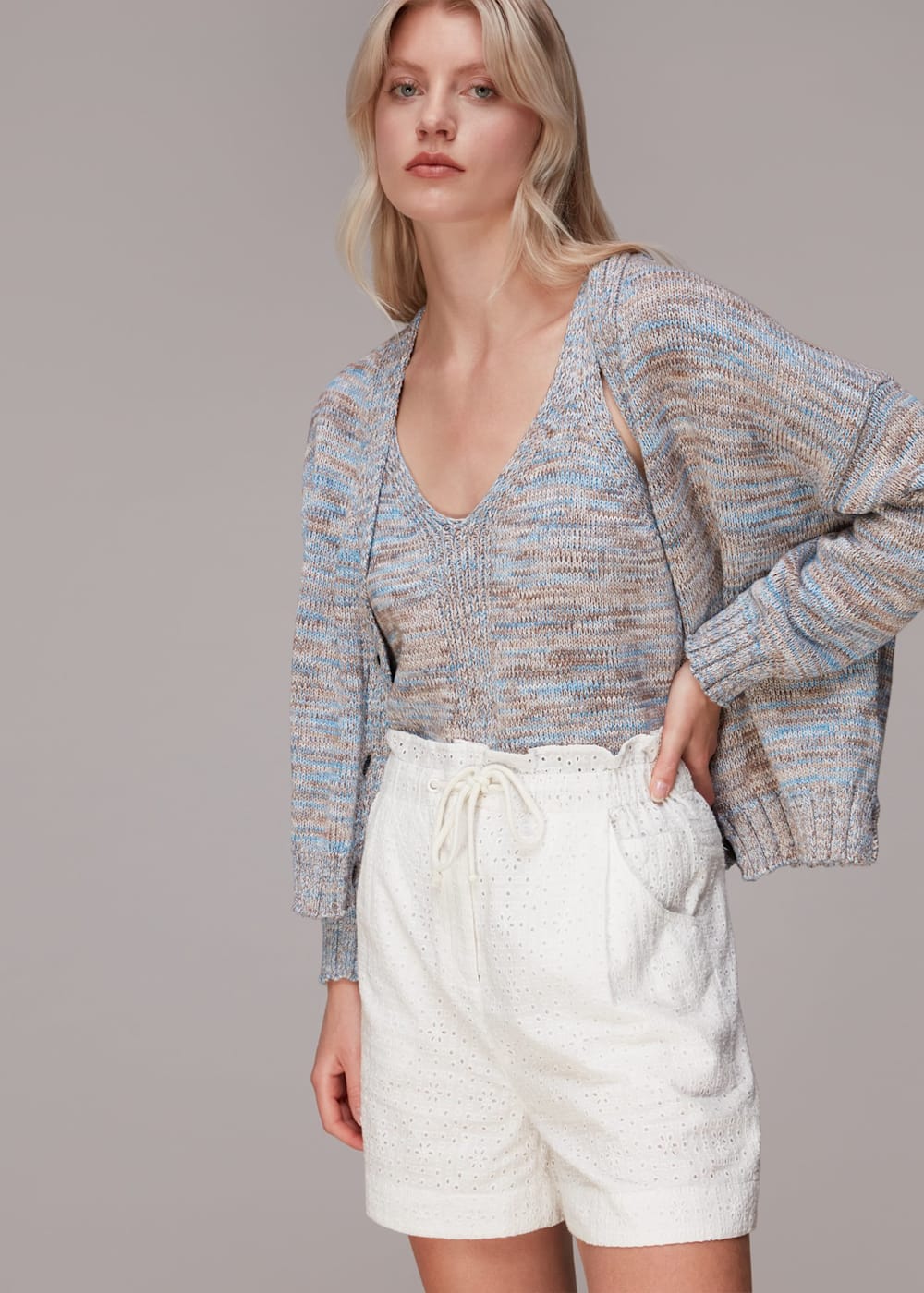 Ivory Jules Broderie Short WHISTLES Whistles UK