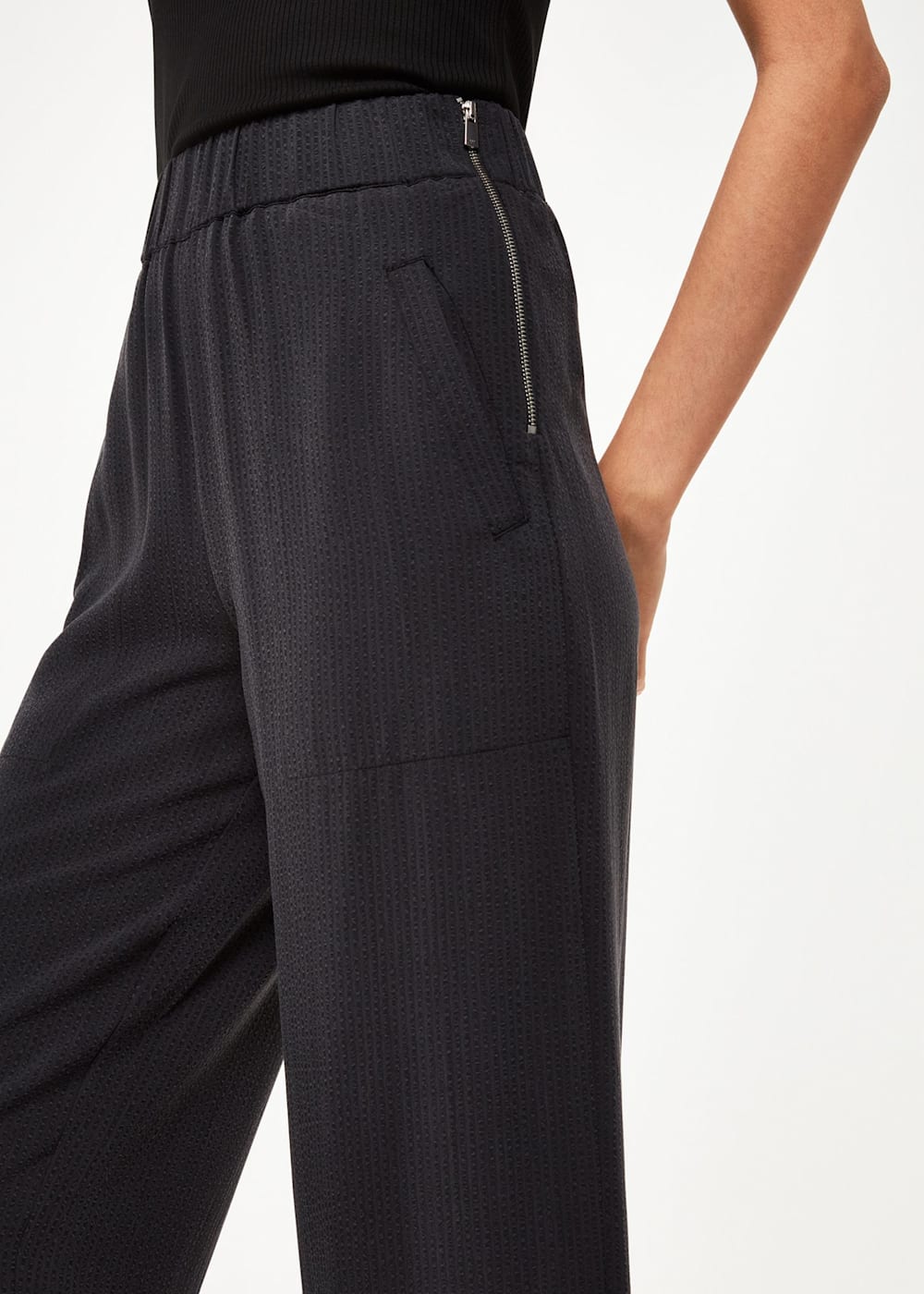 Black Jade Side Zip Trouser | WHISTLES | Whistles US | Black Jade Side Zip Trouser | WHISTLES | Whistles US |