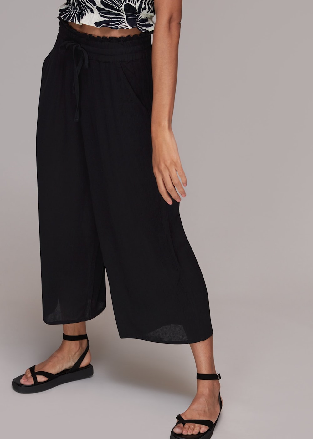 Whistles fluid cropped trousers shop