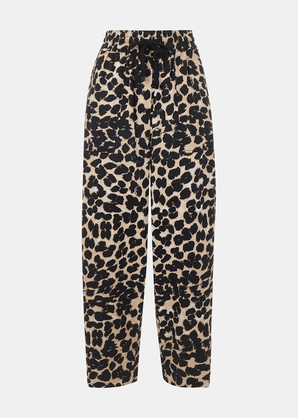 Leopard Print Leopard Spot Poplin Trouser WHISTLES Whistles UK