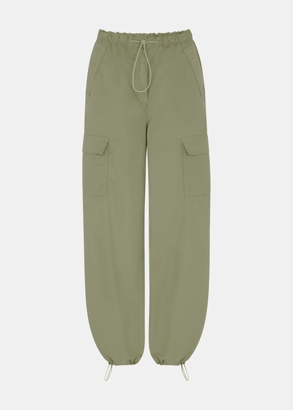 Sage Green Pippa Parachute Trouser | WHISTLES | Whistles US |