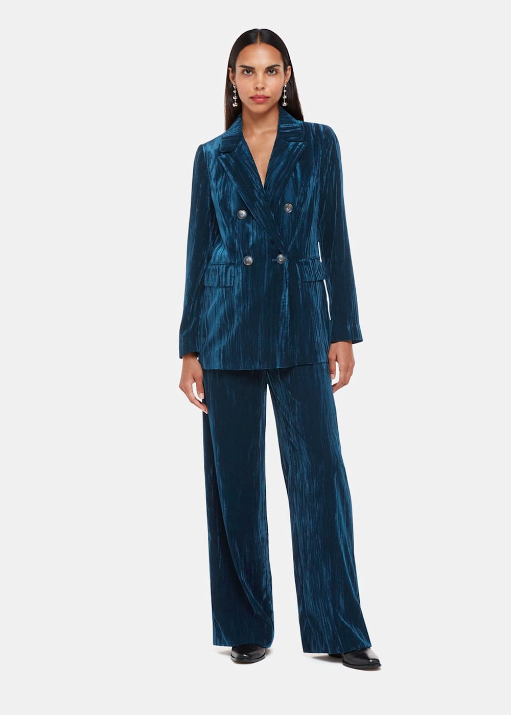 Velvet trouser suit womens uk hot sale