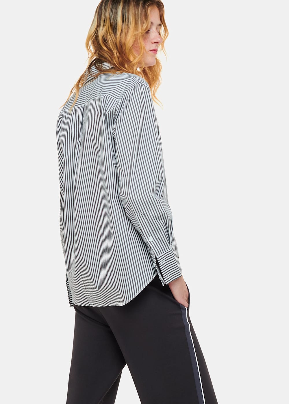 Black/Multi Edie Side Stripe Ponte Trouser | WHISTLES